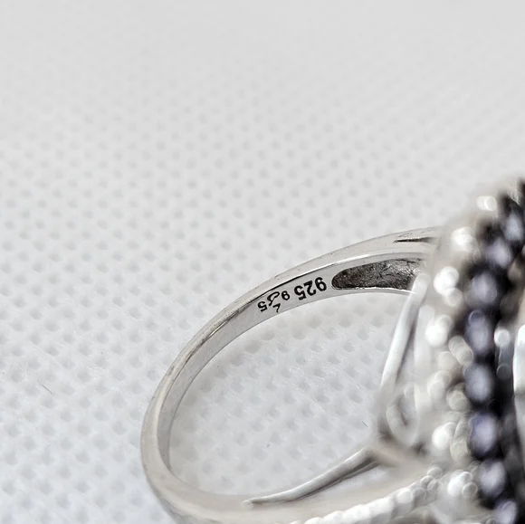 Beautiful Mystic Topaz & Tanzanite Ring in Sterling Silver Size 8! - Picture 6 of 9